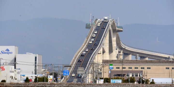6 Most Breathtakingly Scary Bridges on the Planet Eshima Ohashi Bridge Matsue Japan