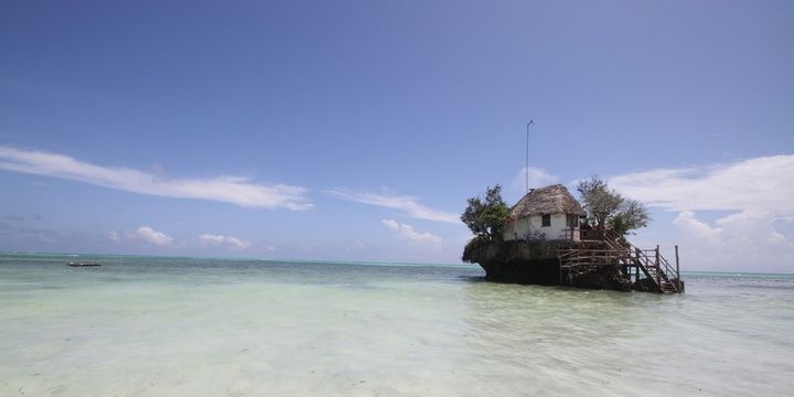 5 Most Uncommon Locations to Dine Out The Rock Restaurant Zanzibar